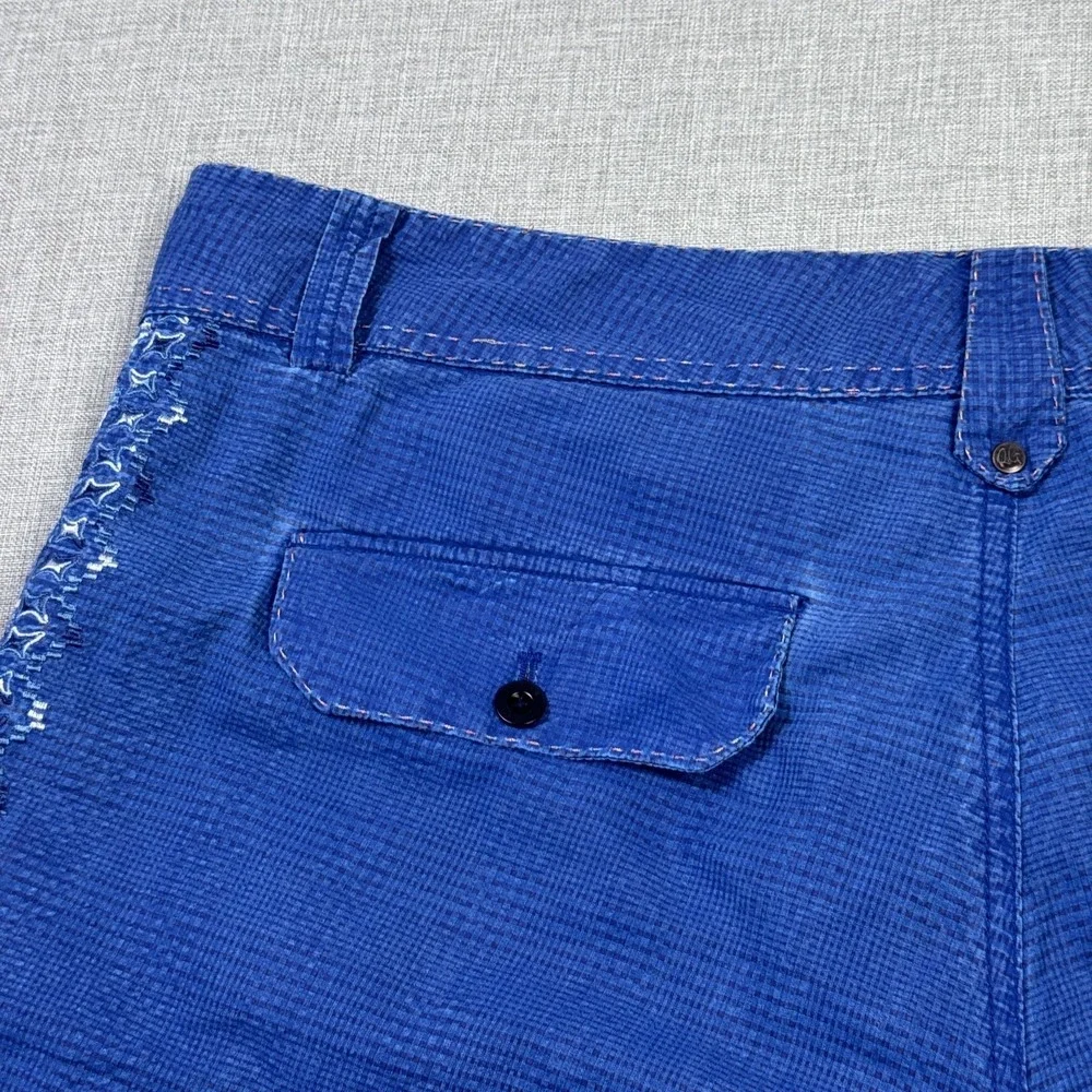 Robert Graham‎ Shorts Mens 38 Blue Chino Flat Front Cotton Polyester 9 Inseam